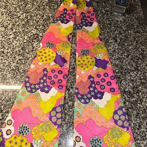 Vintage Mod Flower Power ~  Psychedelic ~ Head Scarf, Belt or Scarf